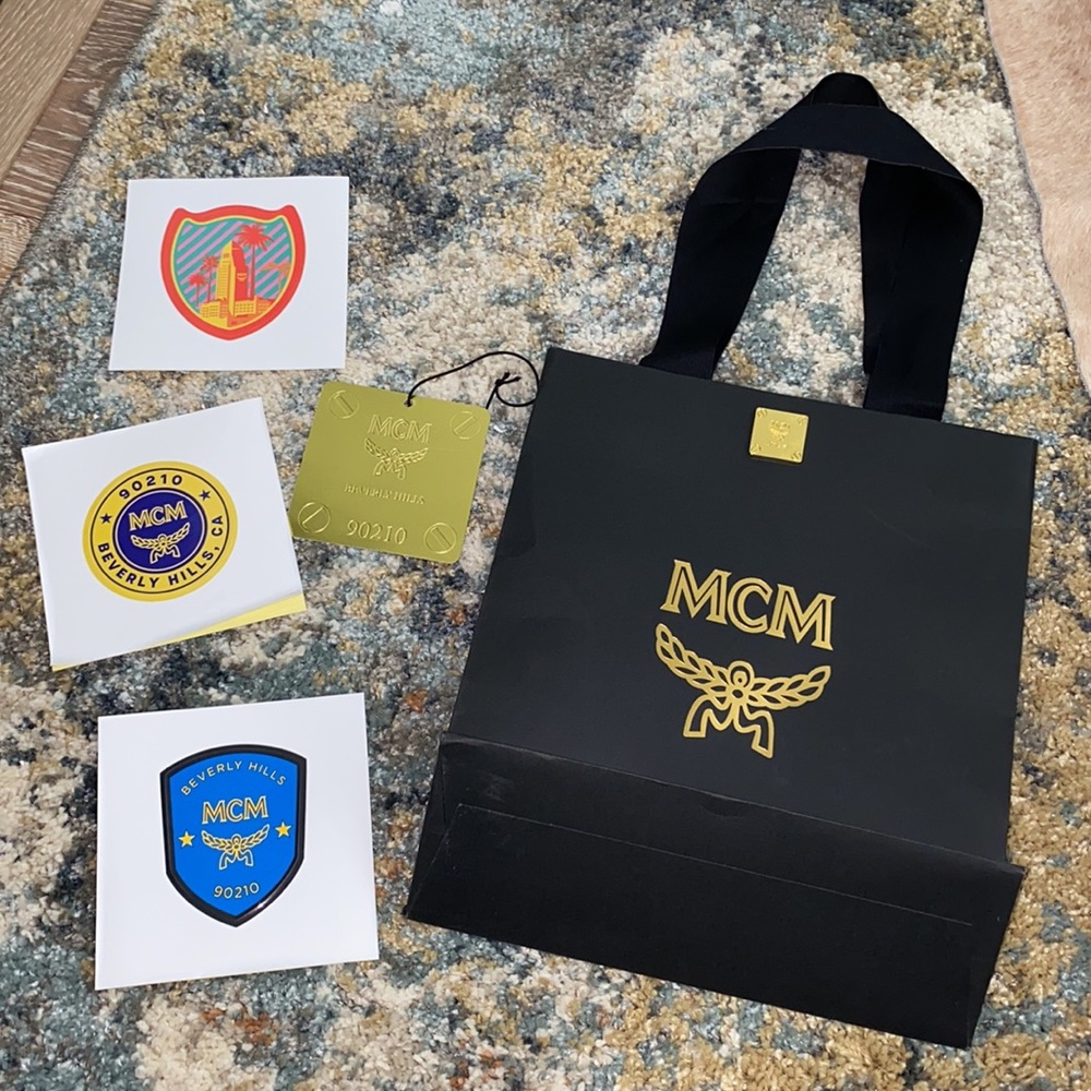 MCM Black and Gold Tote Bag